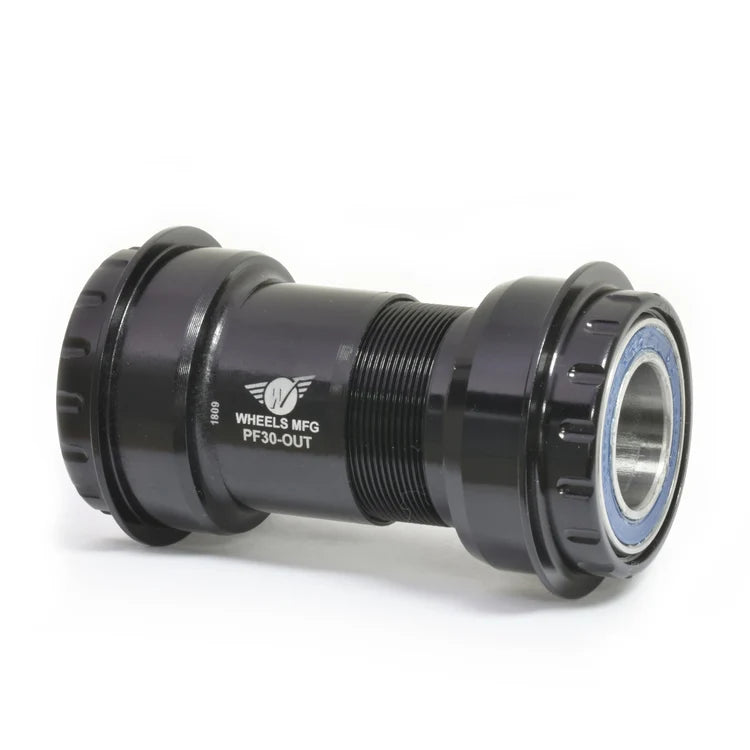 Wheels Mfg PressFit 30 to Outboard Bottom Bracket for 24/22mm SRAM Cranks - Black
