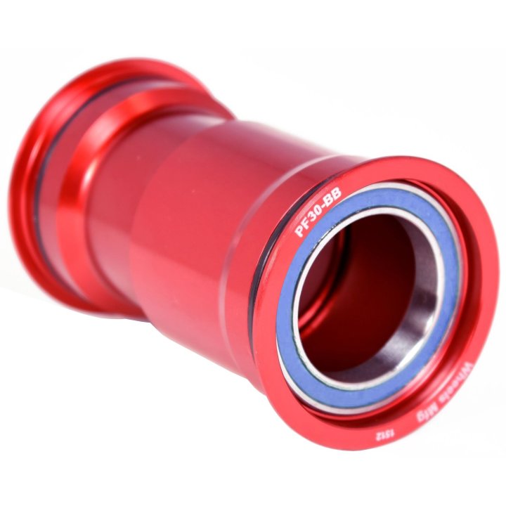 Wheels Mfg PF30 ABEC-3 Bottom Bracket - Red