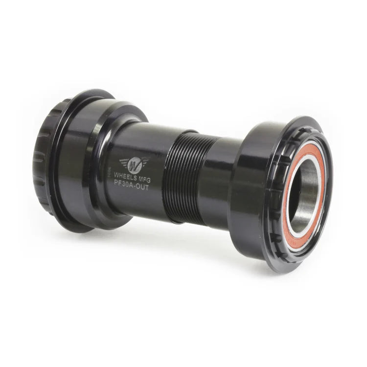 Wheels Mfg PF30A Outboard Angular Contact Bottom Bracket for 24mm Shimano Cranks - Black